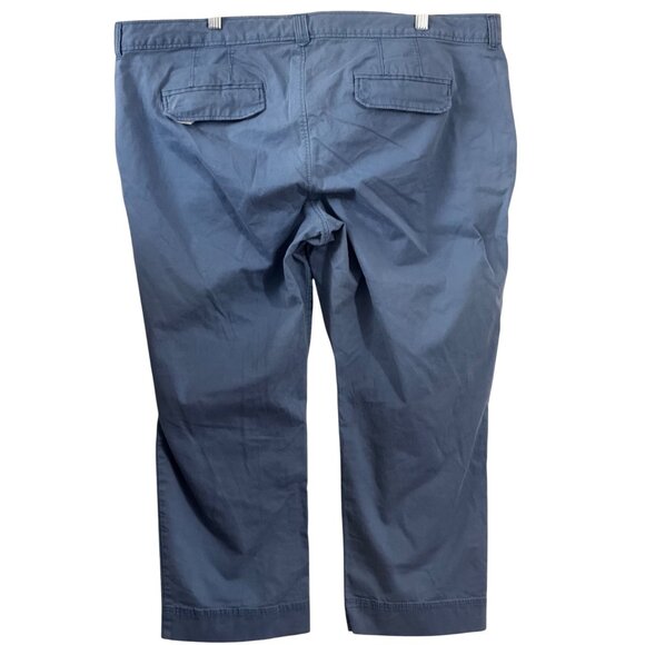 Old Navy Womens Low-Rise Blue Chino Pants Size 18 Cotton/Spandex - Picture 3 of 6